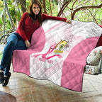 Custom Bowls Australia Breast Cancer Quilt Pink Ribbon Curve Sporty - Aussie Hoodie