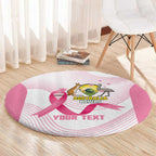 Custom Bowls Australia Breast Cancer Round Carpet Pink Ribbon Curve Sporty - Aussie Hoodie