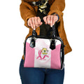 Custom Bowls Australia Breast Cancer Shoulder Handbag Pink Ribbon Curve Sporty - Aussie Hoodie