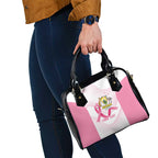 Custom Bowls Australia Breast Cancer Shoulder Handbag Pink Ribbon Curve Sporty - Aussie Hoodie