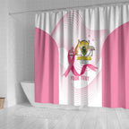 Custom Bowls Australia Breast Cancer Shower Curtain Pink Ribbon Curve Sporty - Aussie Hoodie