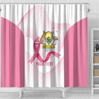 Custom Bowls Australia Breast Cancer Shower Curtain Pink Ribbon Curve Sporty - Aussie Hoodie