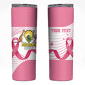 Custom Bowls Australia Breast Cancer Skinny Tumbler Pink Ribbon Curve Sporty - Aussie Hoodie