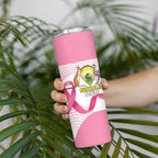 Custom Bowls Australia Breast Cancer Skinny Tumbler Pink Ribbon Curve Sporty - Aussie Hoodie