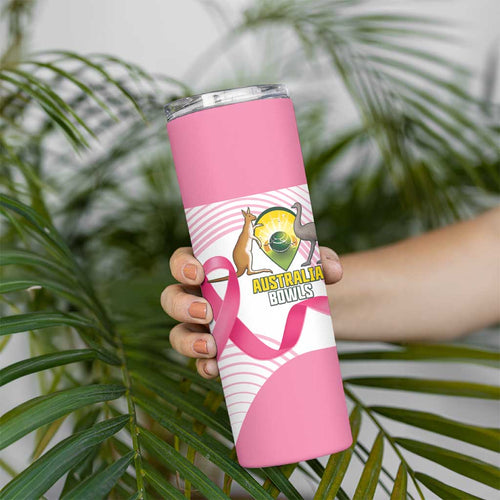Custom Bowls Australia Breast Cancer Skinny Tumbler Pink Ribbon Curve Sporty - Aussie Hoodie