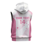 Custom Bowls Australia Breast Cancer Sleeveless Zip Hoodie Pink Ribbon Curve Sporty LT14