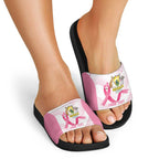 Custom Bowls Australia Breast Cancer Slide Sandals Pink Ribbon Curve Sporty - Aussie Hoodie