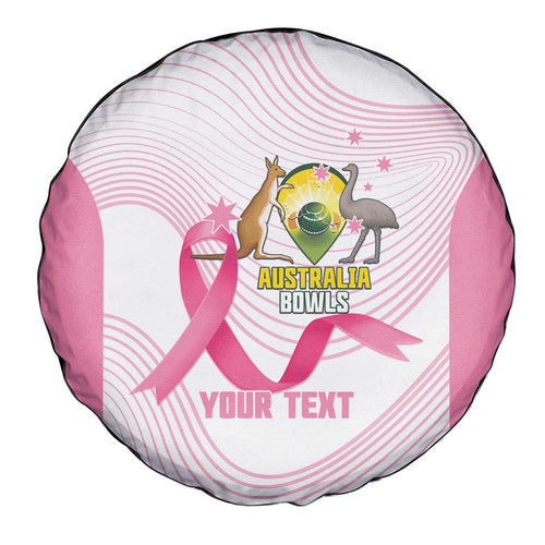 Custom Bowls Australia Breast Cancer Spare Tire Cover Pink Ribbon Curve Sporty - Aussie Hoodie