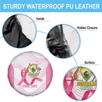 Custom Bowls Australia Breast Cancer Spare Tire Cover Pink Ribbon Curve Sporty - Aussie Hoodie