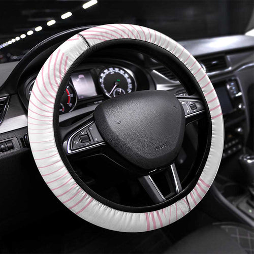 Bowls Australia Breast Cancer Steering Wheel Cover Pink Ribbon Curve Sporty - Aussie Hoodie