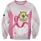 Custom Bowls Australia Breast Cancer Sweatshirt Pink Ribbon Curve Sporty - Aussie Hoodie