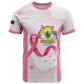 Custom Bowls Australia Breast Cancer T Shirt Pink Ribbon Curve Sporty - Aussie Hoodie