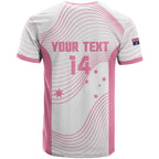 Custom Bowls Australia Breast Cancer T Shirt Pink Ribbon Curve Sporty - Aussie Hoodie
