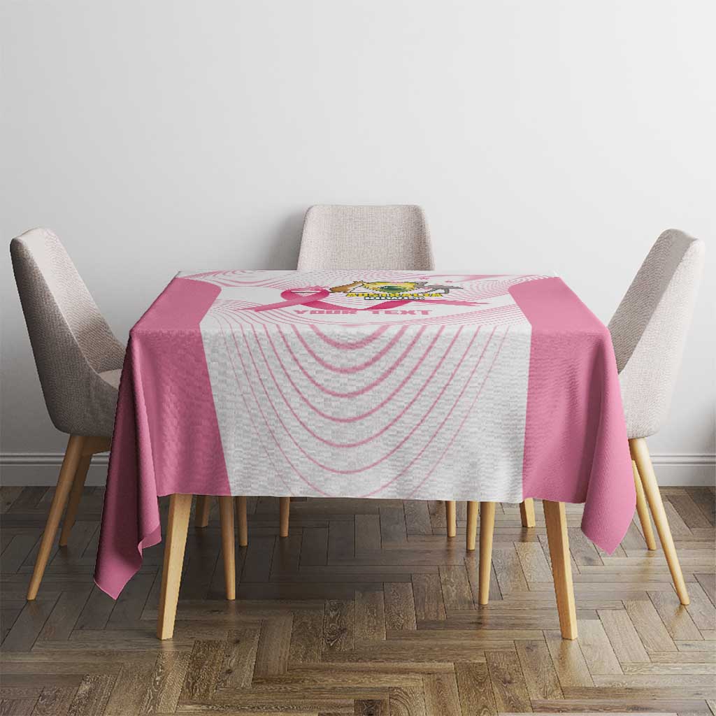 Custom Bowls Australia Breast Cancer Tablecloth Pink Ribbon Curve Sporty - Aussie Hoodie