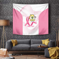Custom Bowls Australia Breast Cancer Tapestry Pink Ribbon Curve Sporty - Aussie Hoodie
