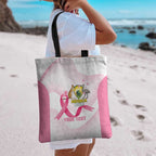 Custom Bowls Australia Breast Cancer Tote Bag Pink Ribbon Curve Sporty - Aussie Hoodie