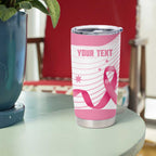 Custom Bowls Australia Breast Cancer Tumbler Cup Pink Ribbon Curve Sporty - Aussie Hoodie