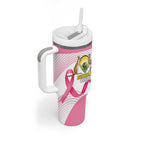 Custom Bowls Australia Breast Cancer Tumbler With Handle Pink Ribbon Curve Sporty - Aussie Hoodie