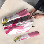 Custom Bowls Australia Breast Cancer Umbrella Pink Ribbon Curve Sporty - Aussie Hoodie