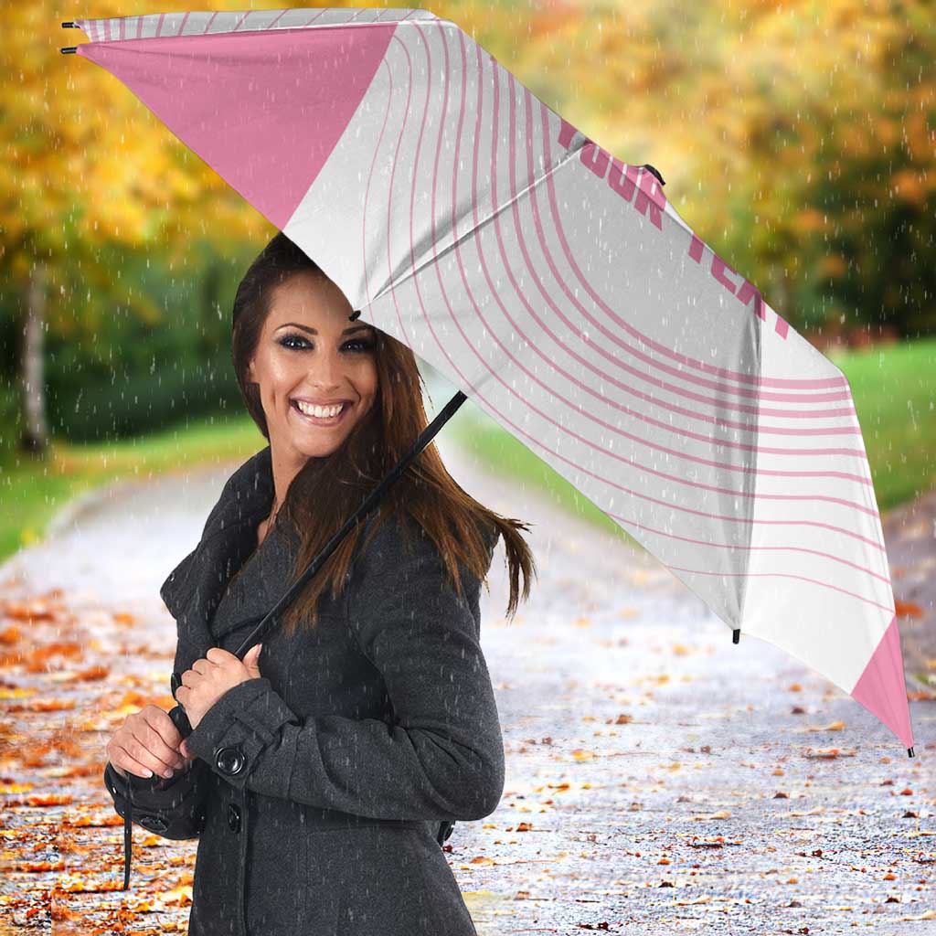 Custom Bowls Australia Breast Cancer Umbrella Pink Ribbon Curve Sporty - Aussie Hoodie