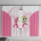 Custom Bowls Australia Breast Cancer Window Curtain Pink Ribbon Curve Sporty - Aussie Hoodie