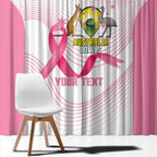 Custom Bowls Australia Breast Cancer Window Curtain Pink Ribbon Curve Sporty - Aussie Hoodie