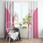 Custom Bowls Australia Breast Cancer Window Curtain Pink Ribbon Curve Sporty - Aussie Hoodie