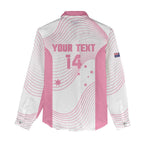 Custom Bowls Australia Breast Cancer Women Casual Shirt Pink Ribbon Curve Sporty - Aussie Hoodie