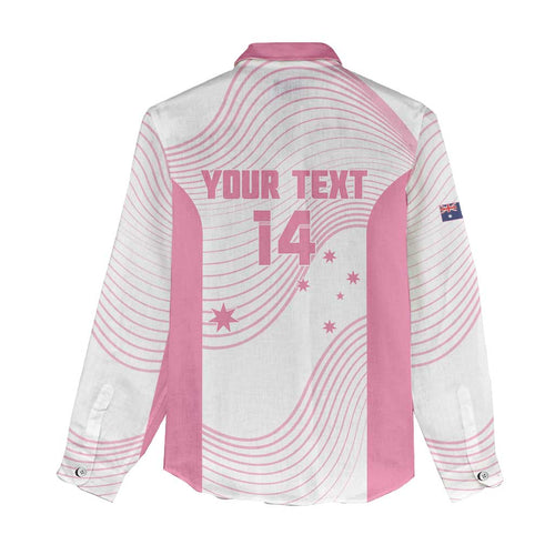 Custom Bowls Australia Breast Cancer Women Casual Shirt Pink Ribbon Curve Sporty - Aussie Hoodie