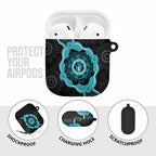 Australia Ovarian Cancer Awareness AirPods Case Brave Strong Teal Ribbon Aboriginal Art - Aussie Hoodie