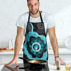 Australia Ovarian Cancer Awareness Apron Brave Strong Teal Ribbon Aboriginal Art - Aussie Hoodie