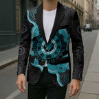 Australia Ovarian Cancer Awareness Blazer Brave Strong Teal Ribbon Aboriginal Art - Aussie Hoodie