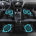 Australia Ovarian Cancer Awareness Car Mats Brave Strong Teal Ribbon Aboriginal Art - Aussie Hoodie