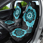 Australia Ovarian Cancer Awareness Car Seat Cover Brave Strong Teal Ribbon Aboriginal Art - Aussie Hoodie