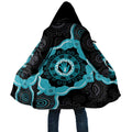 Australia Ovarian Cancer Awareness Cloak Brave Strong Teal Ribbon Aboriginal Art - Aussie Hoodie