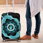 Australia Ovarian Cancer Awareness Luggage Cover Brave Strong Teal Ribbon Aboriginal Art - Aussie Hoodie