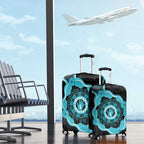 Australia Ovarian Cancer Awareness Luggage Cover Brave Strong Teal Ribbon Aboriginal Art - Aussie Hoodie