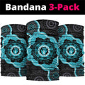 Australia Ovarian Cancer Awareness Neck Gaiter Brave Strong Teal Ribbon Aboriginal Art - Aussie Hoodie