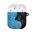 Australia Autism Awareness Month AirPods Case Indigenous Lizard With Blue Ribbon - Aussie Hoodie