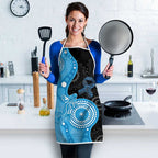Australia Autism Awareness Month Apron Indigenous Lizard With Blue Ribbon - Aussie Hoodie