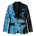 Australia Autism Awareness Month Blazer Indigenous Lizard With Blue Ribbon - Aussie Hoodie