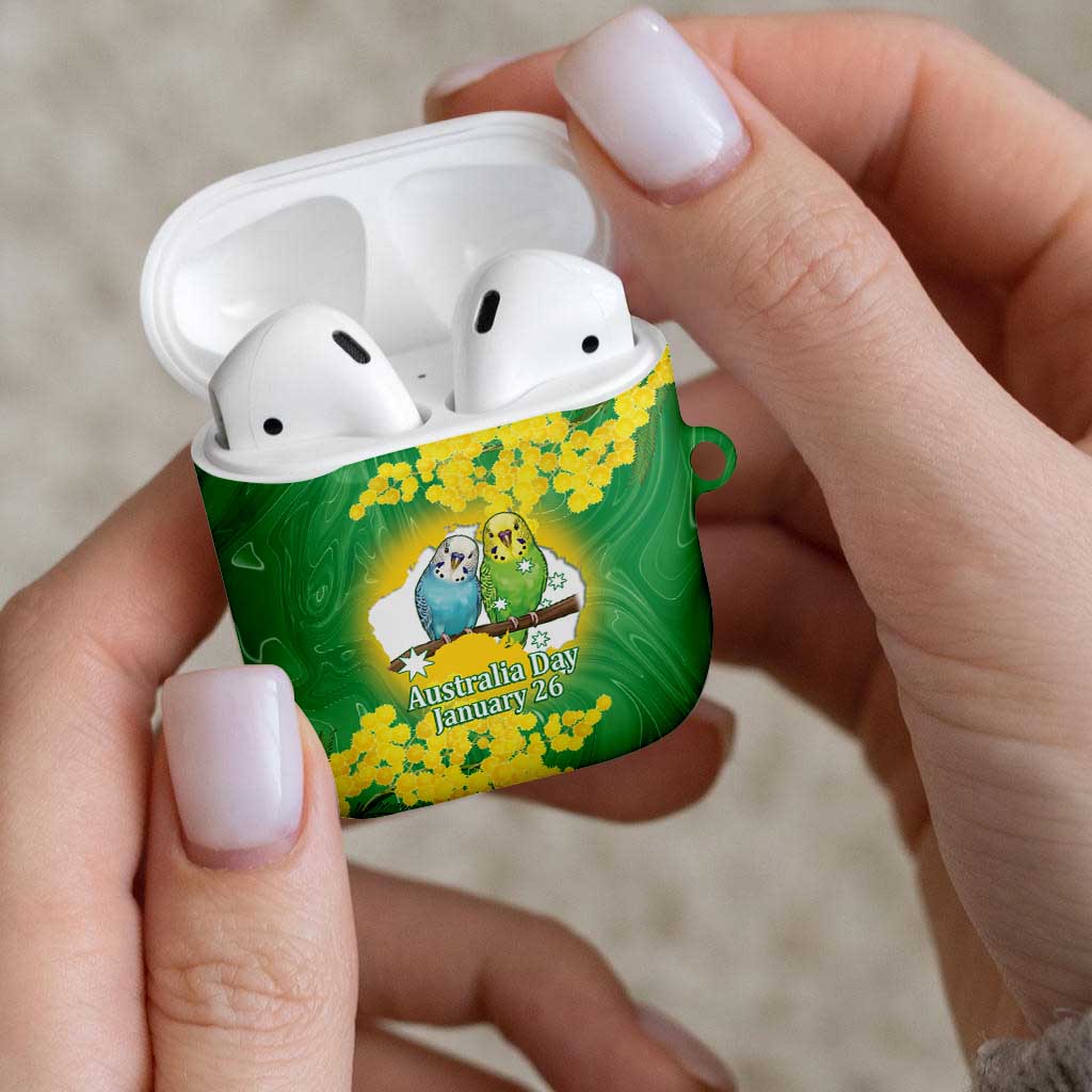 Budgerigar Australia Day AirPods Case Proud To Be An Aussie Opal National Color - Aussie Hoodie