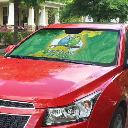Budgerigar Australia Day Auto Sun Shade Proud To Be An Aussie Opal National Color - Aussie Hoodie