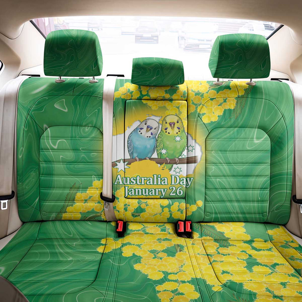 Budgerigar Australia Day Back Car Seat Cover Proud To Be An Aussie Opal National Color - Aussie Hoodie