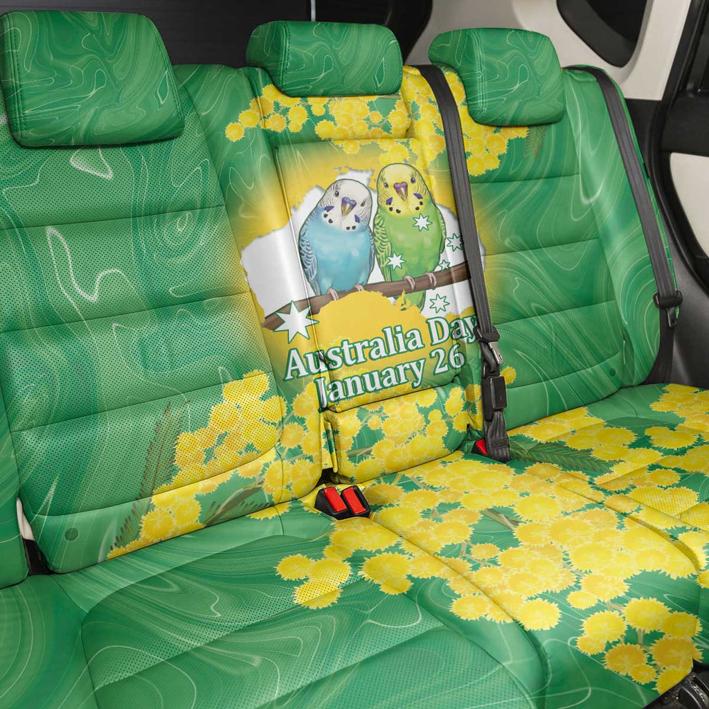 Budgerigar Australia Day Back Car Seat Cover Proud To Be An Aussie Opal National Color - Aussie Hoodie