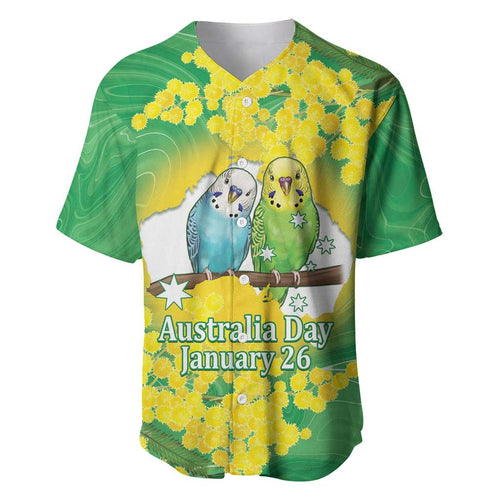 Budgerigar Australia Day Baseball Jersey Proud To Be An Aussie Opal National Color - Aussie Hoodie