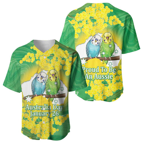 Budgerigar Australia Day Baseball Jersey Proud To Be An Aussie Opal National Color - Aussie Hoodie