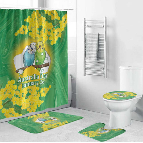 Budgerigar Australia Day Bathroom Set Proud To Be An Aussie Opal National Color - Aussie Hoodie