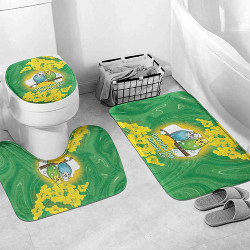 Budgerigar Australia Day Bathroom Set Proud To Be An Aussie Opal National Color - Aussie Hoodie