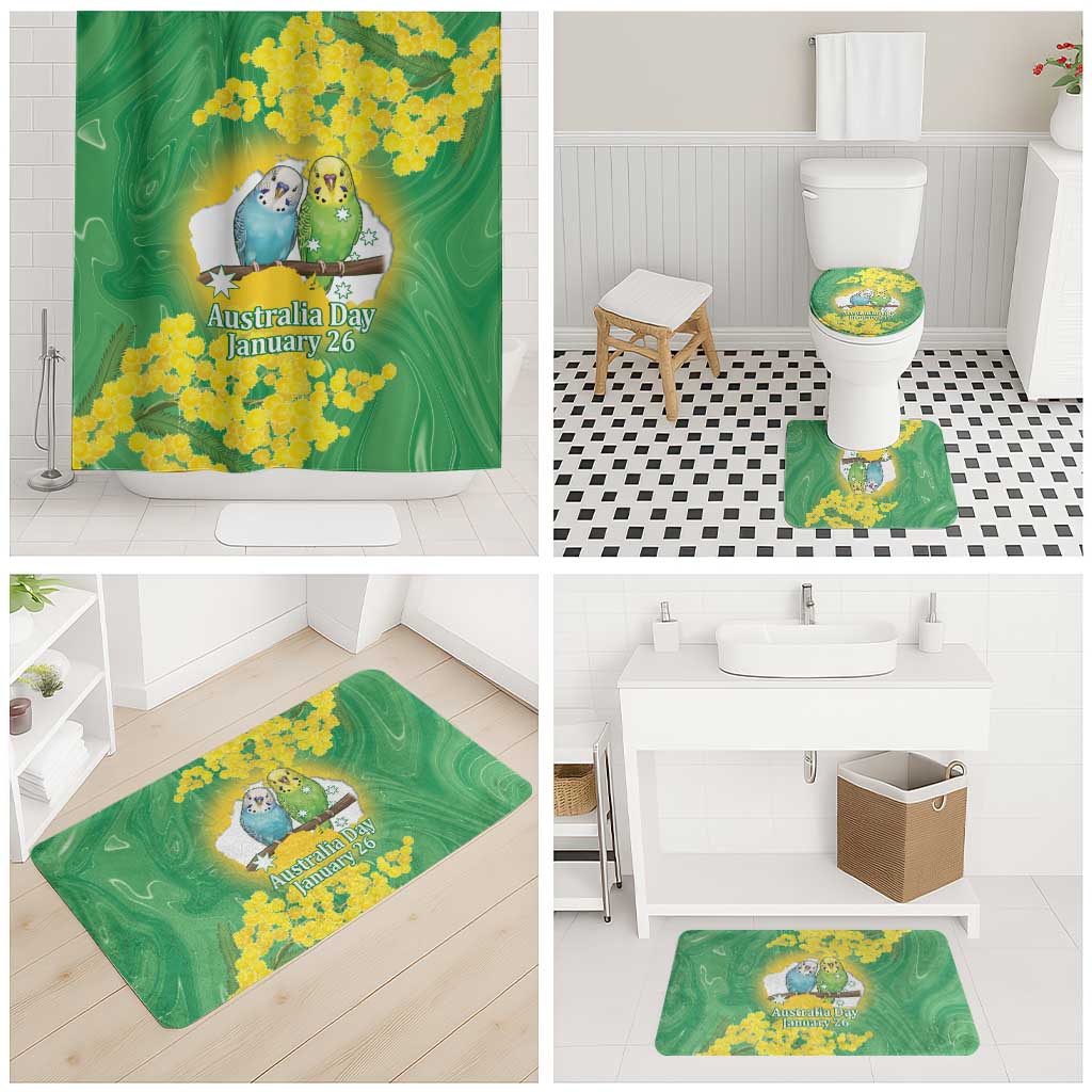 Budgerigar Australia Day Bathroom Set Proud To Be An Aussie Opal National Color - Aussie Hoodie